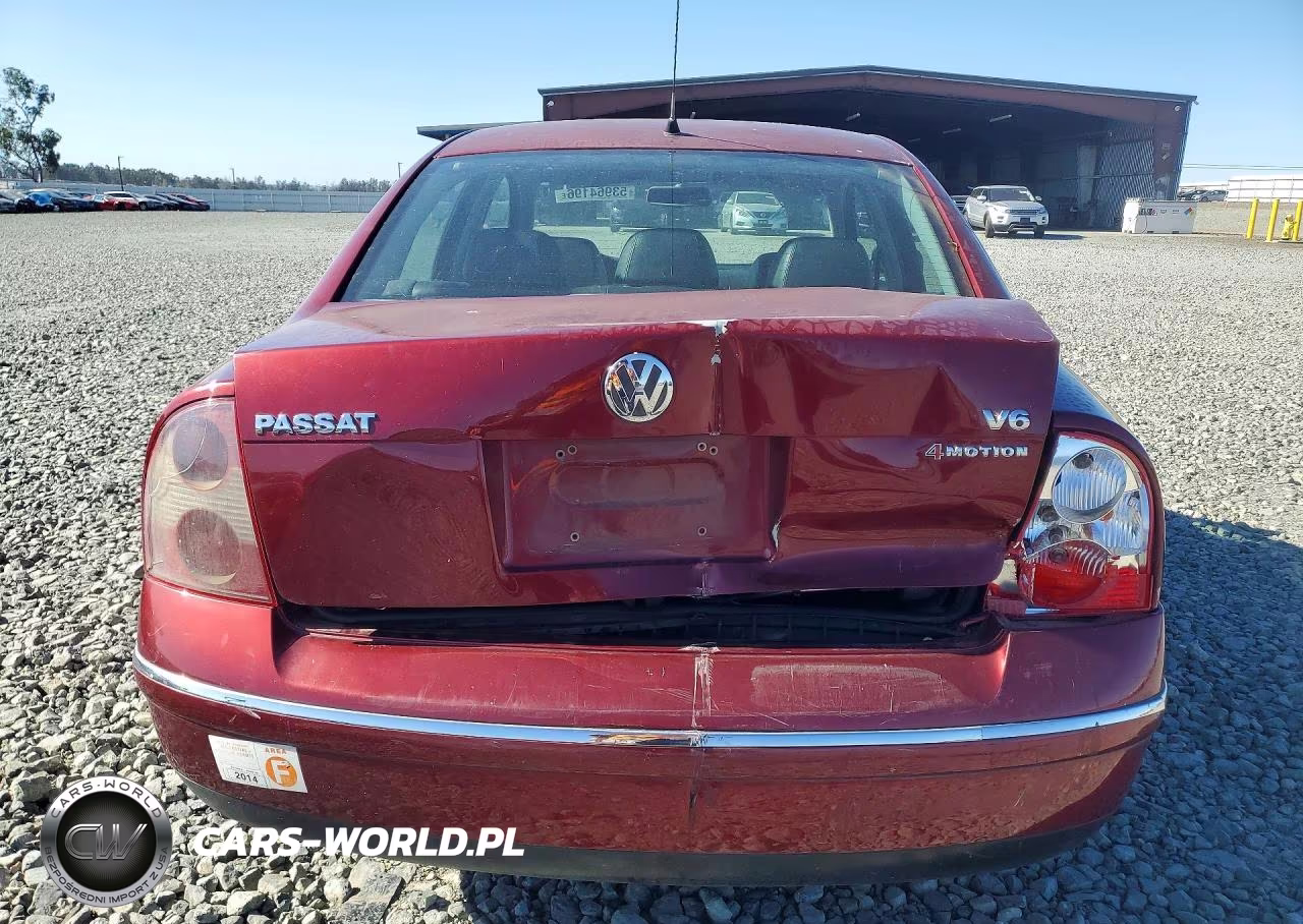 2001 Volkswagen Passat Glx 4Motion VIN:WVWTH63B71P269417 - 6