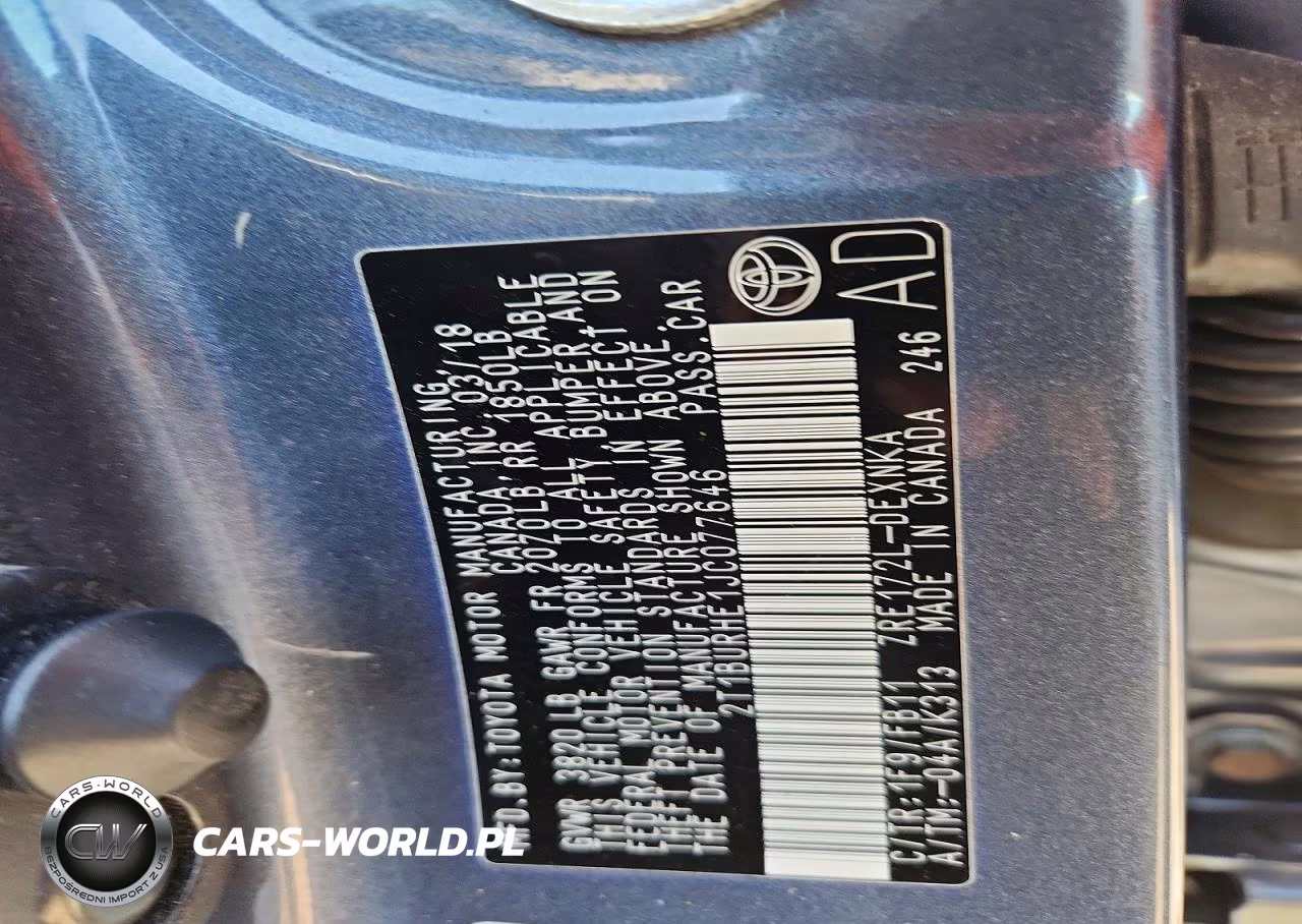 2018 Toyota Corolla Le VIN:2T1BURHE1JC077646 - 12