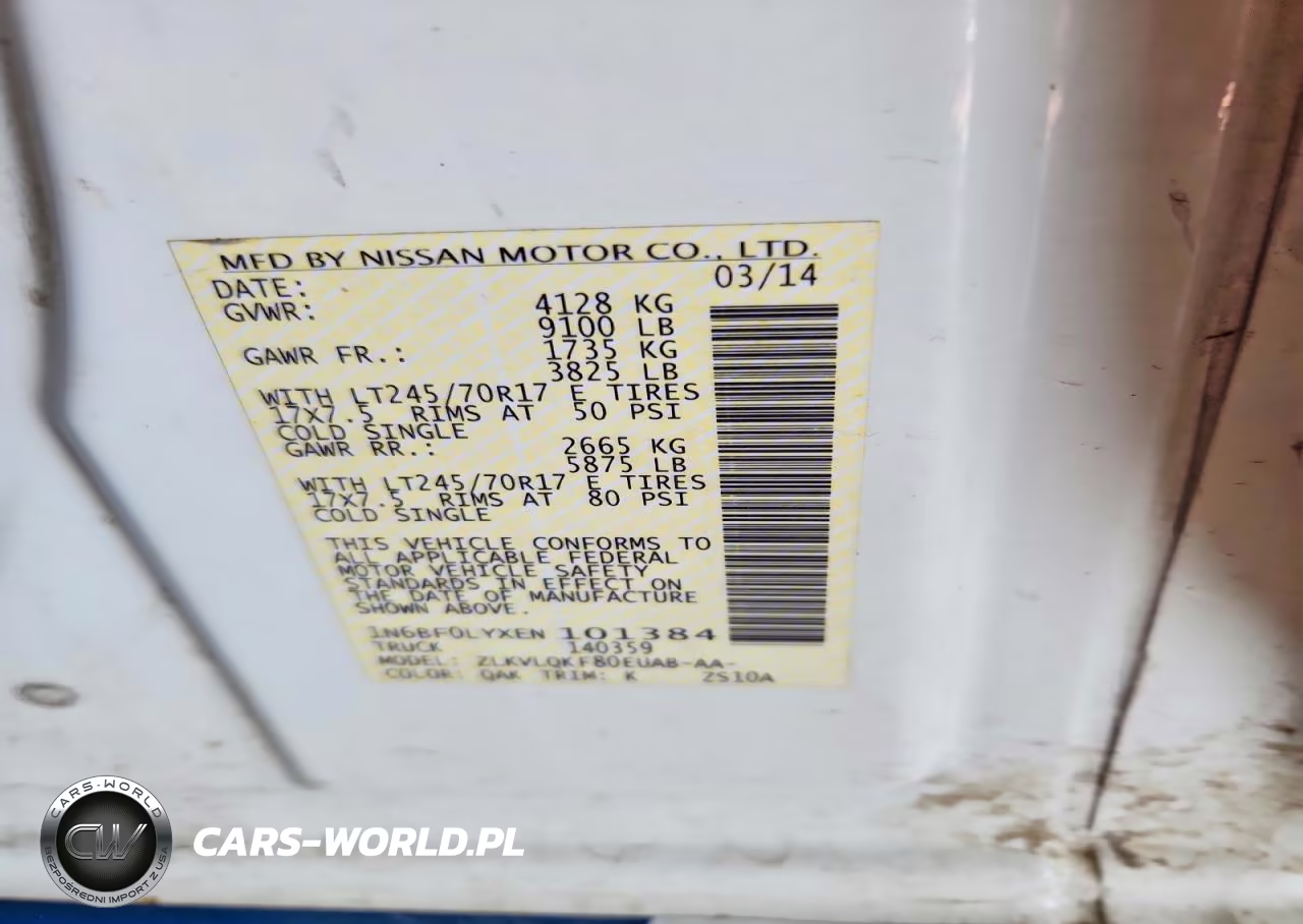 2014 Nissan Nv 2500 Delivery Van VIN:1N6BF0LYXEN101384 - 13