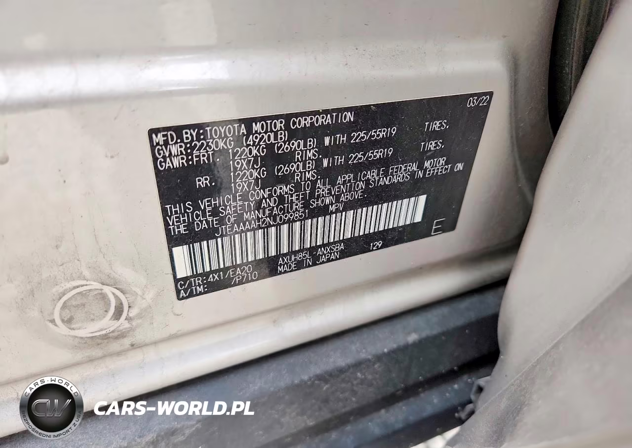 2022 Toyota Venza Limited VIN:JTEAAAAH2NJ099851 - 13