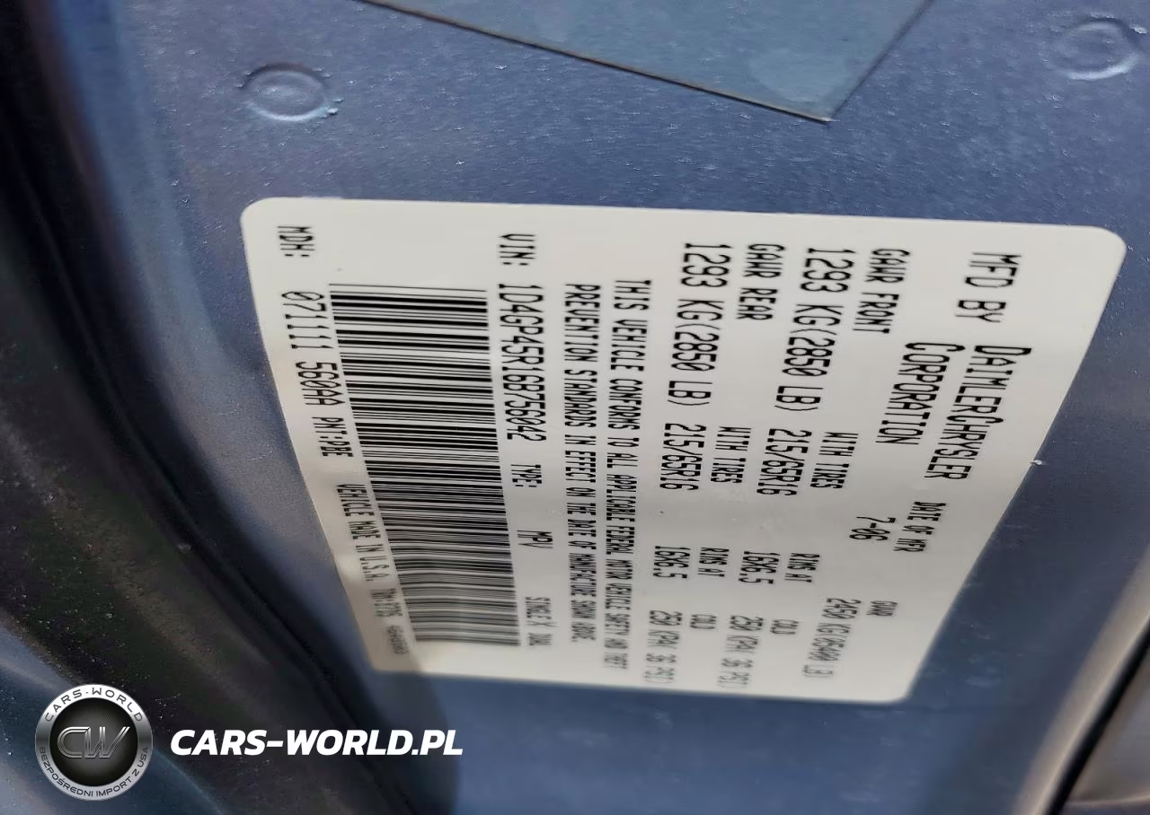2006 Dodge Caravan Sxt VIN:1D4GP45R16B756042 - 13