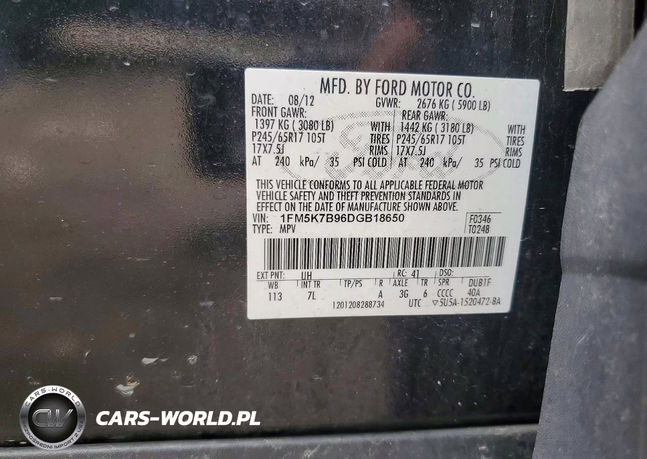 2013 Ford Explorer VIN:1FM5K7B96DGB18650 - 13