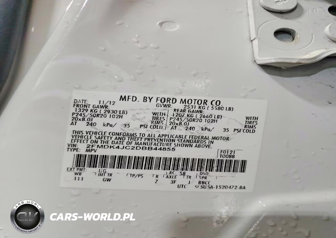 2013 Ford Edge Sel VIN:2FMDK4JC2DBB44855 - 14