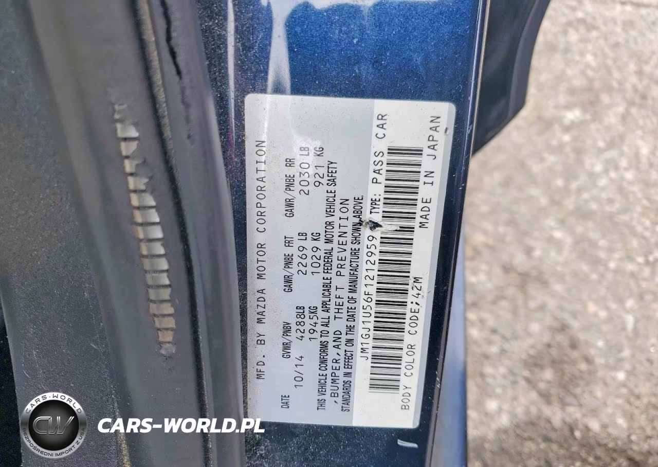 2015 Mazda 6 Sport VIN:JM1GJ1U56F1212959 - 13