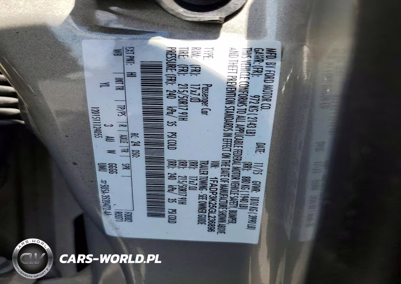 2016 FORD FOCUS SE VIN:1FADP3K25GL236896 - 12