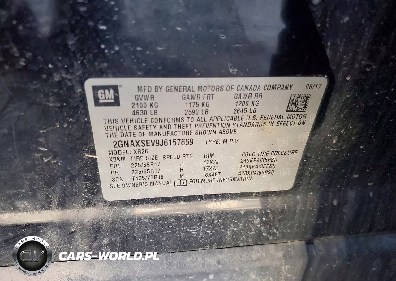2018 Chevrolet Equinox Lt VIN:2GNAXSEV9J6157669 - 13