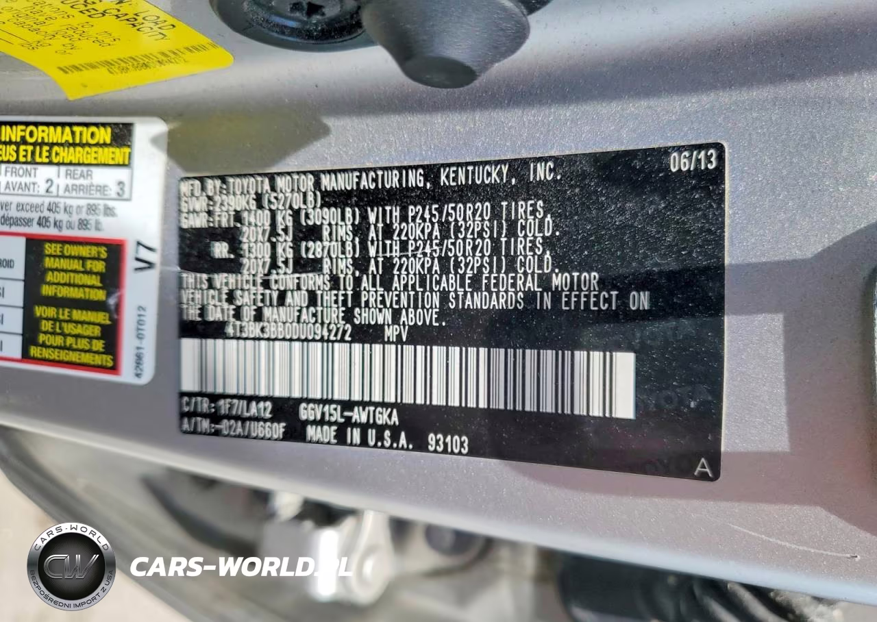 2013 Toyota Venza Xle VIN:4T3BK3BB0DU094272 - 13