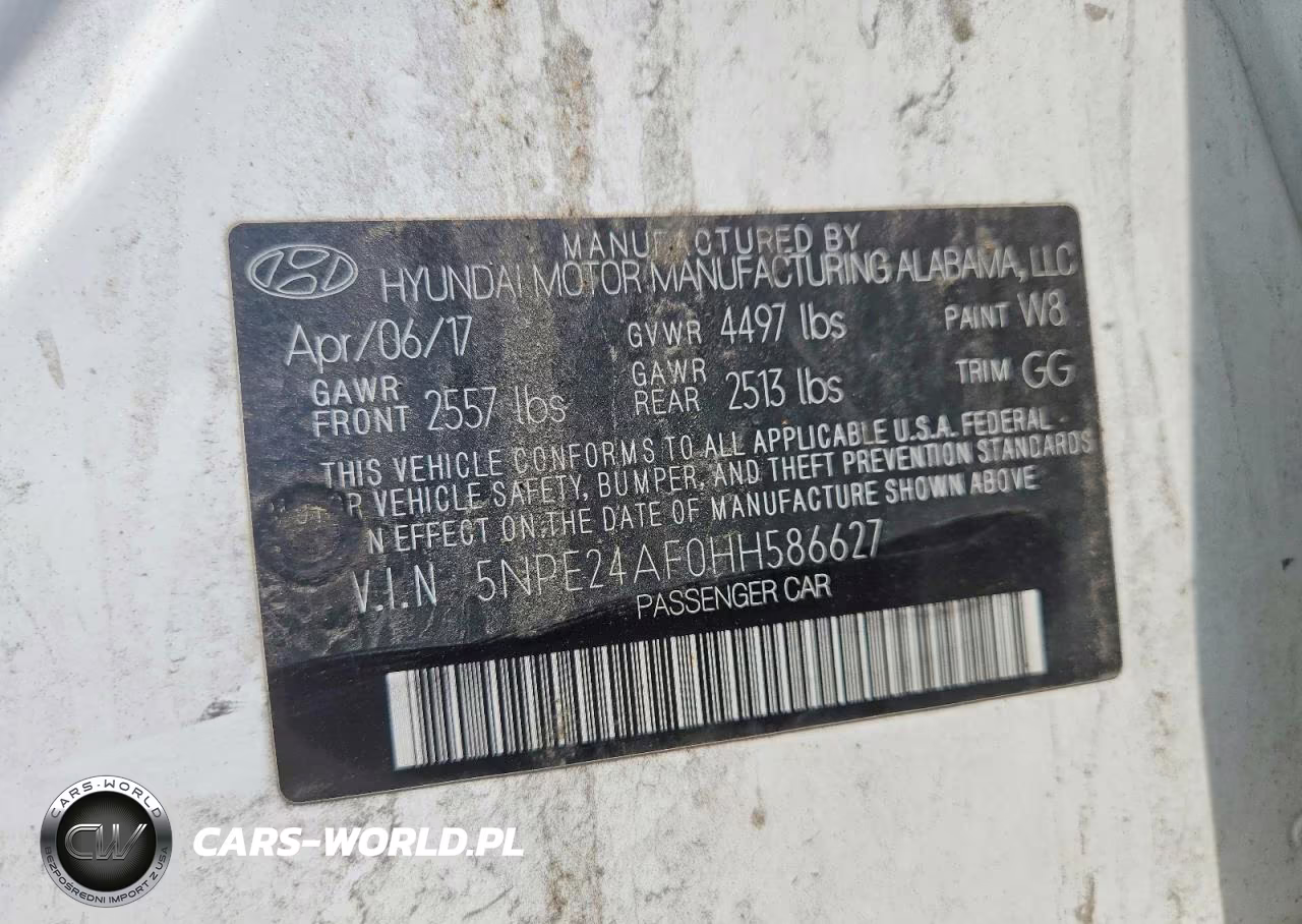 2017 Hyundai Sonata Se VIN:5NPE24AF0HH586627 - 12