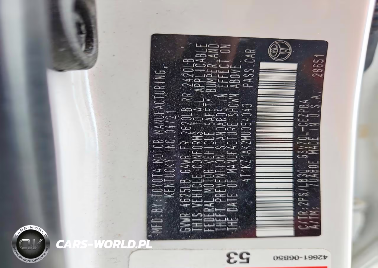 2021 Toyota Camry Xse V6 VIN:4T1KZ1AK2MU054043 - 13