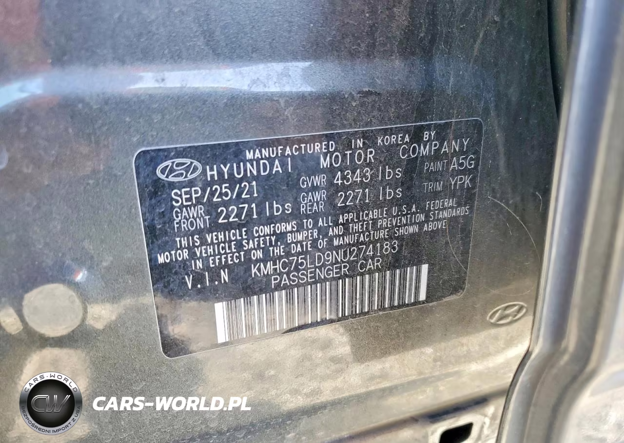 2022 Hyundai Ioniq Sel VIN:KMHC75LD9NU274183 - 13