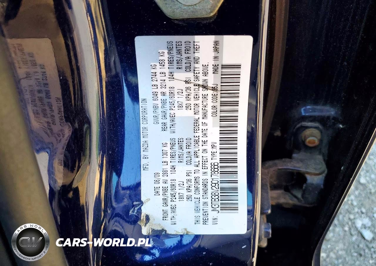 2009 Mazda Cx-9 VIN:JM3TB38V290178666 - 13