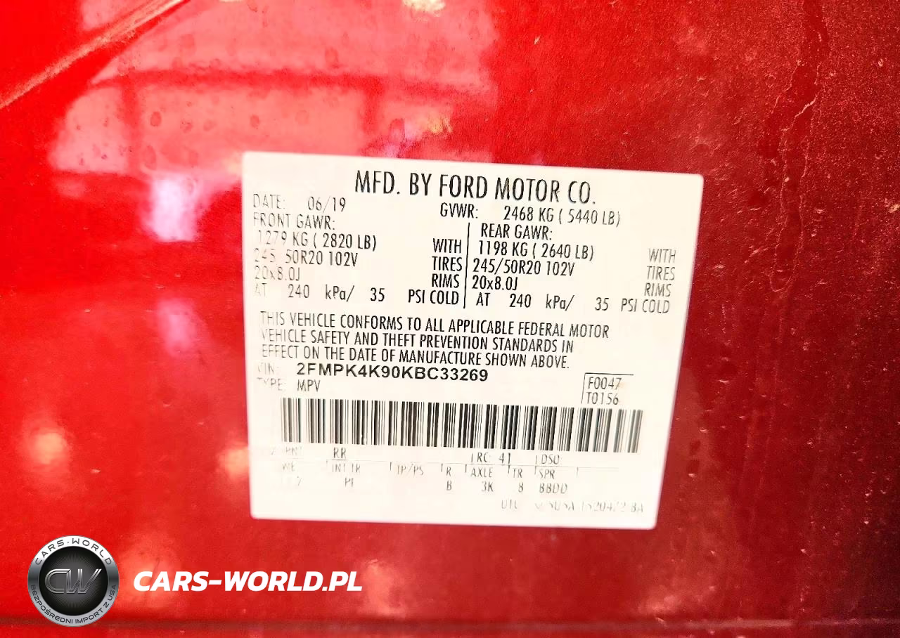 2019 Ford Edge Titanium VIN:2FMPK4K90KBC33269 - 14