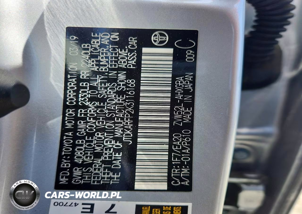 2019 Toyota Prius Prime Premium VIN:JTDKARFP2K3116168 - 13