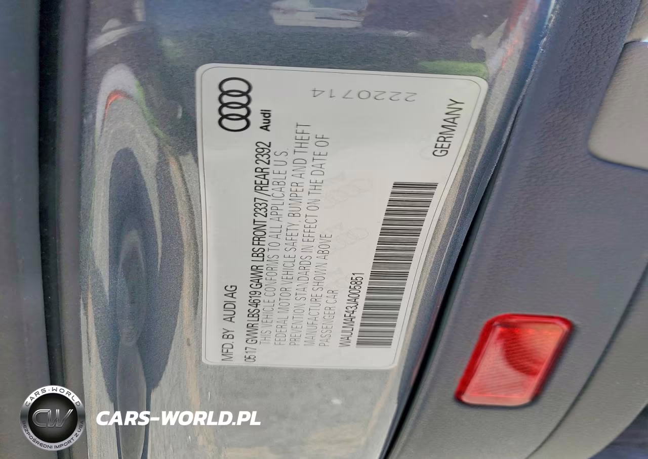 2018 Audi A4 Premium Plus VIN:WAULMAF43JA005851 - 12