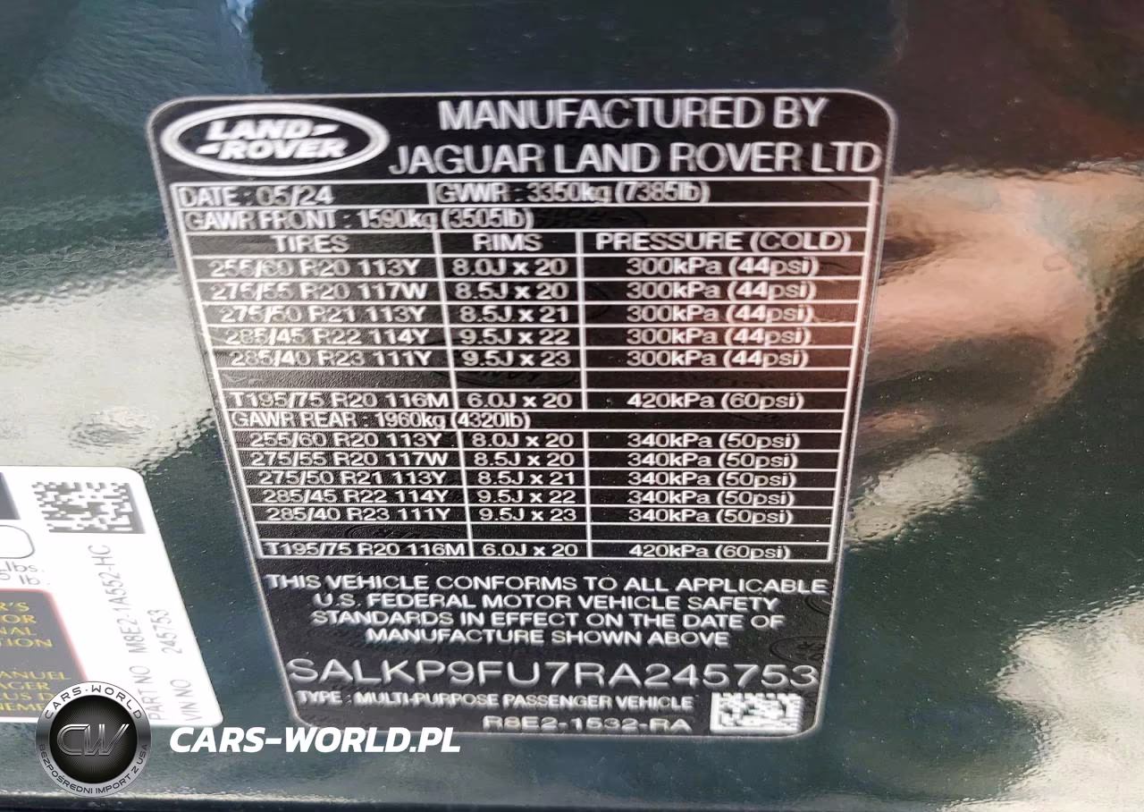 2024 Land Rover Range Rover Se VIN:SALKP9FU7RA245753 - 14