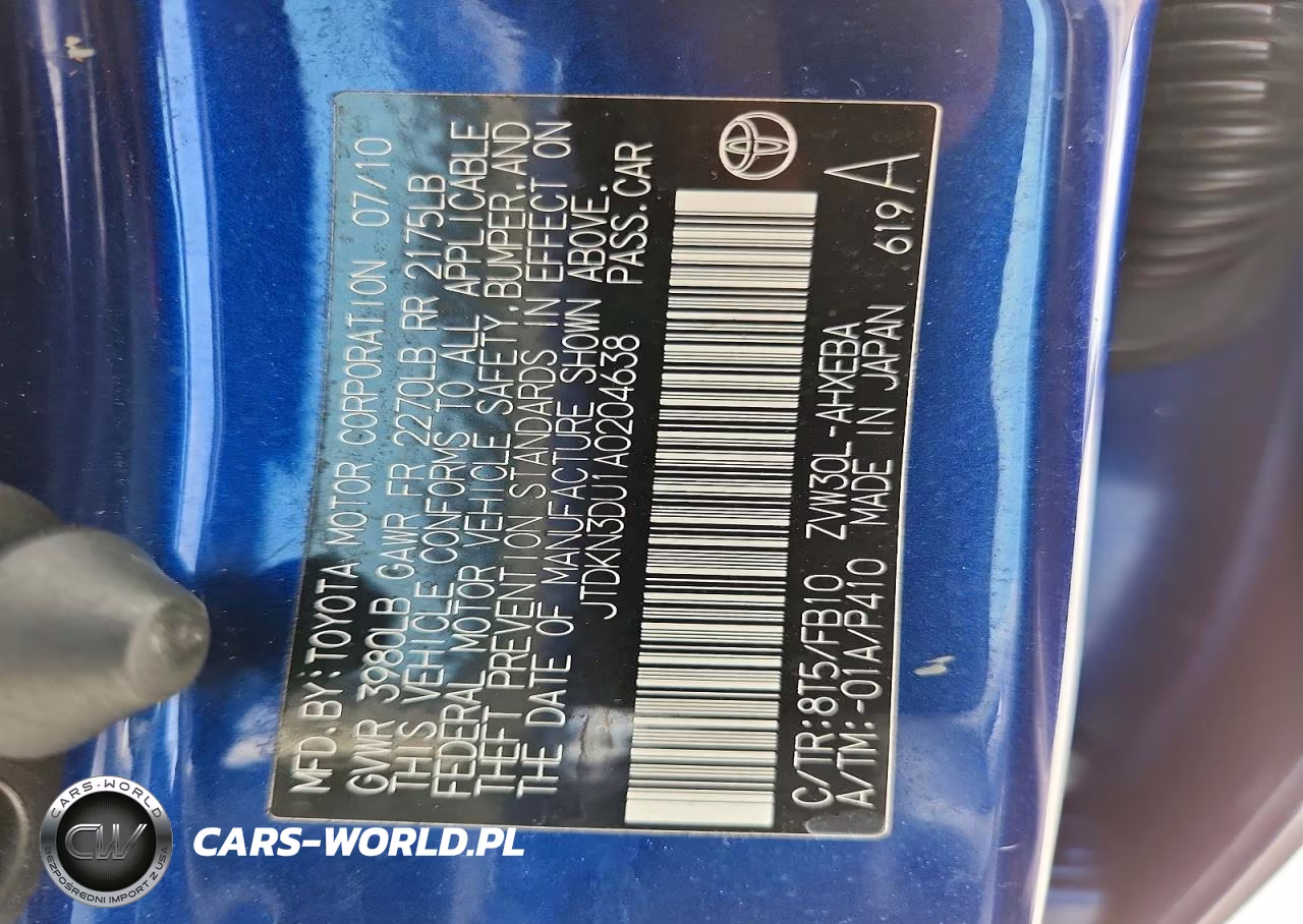 2010 Toyota Prius Ii VIN:JTDKN3DU1A0204638 - 12