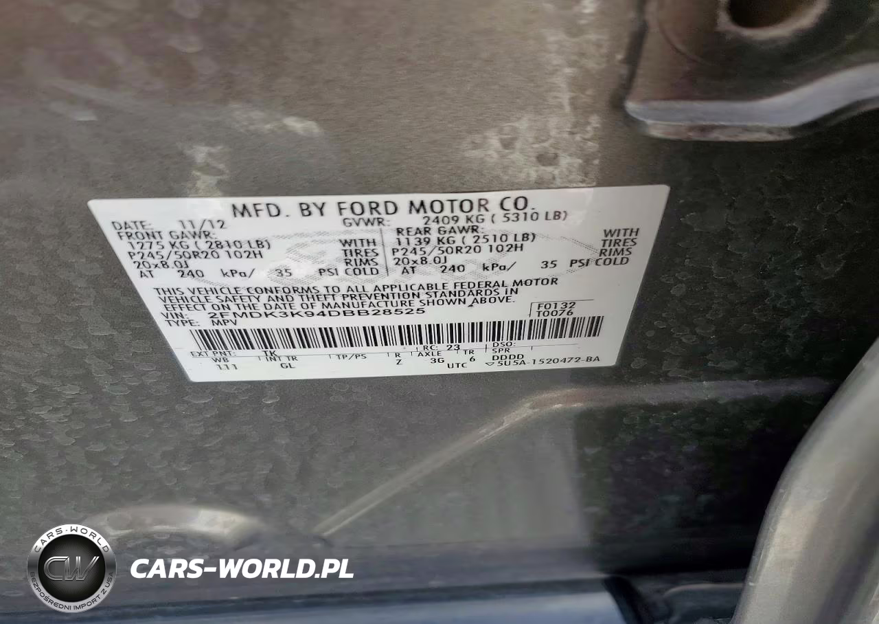 2013 Ford Edge Limited VIN:2FMDK3K94DBB28525 - 14