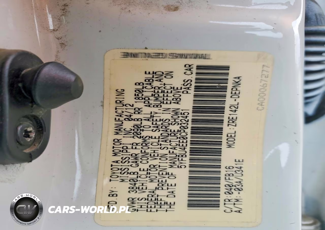 2012 Toyota Corolla Le VIN:5YFBU4EE0CP032451 - 13