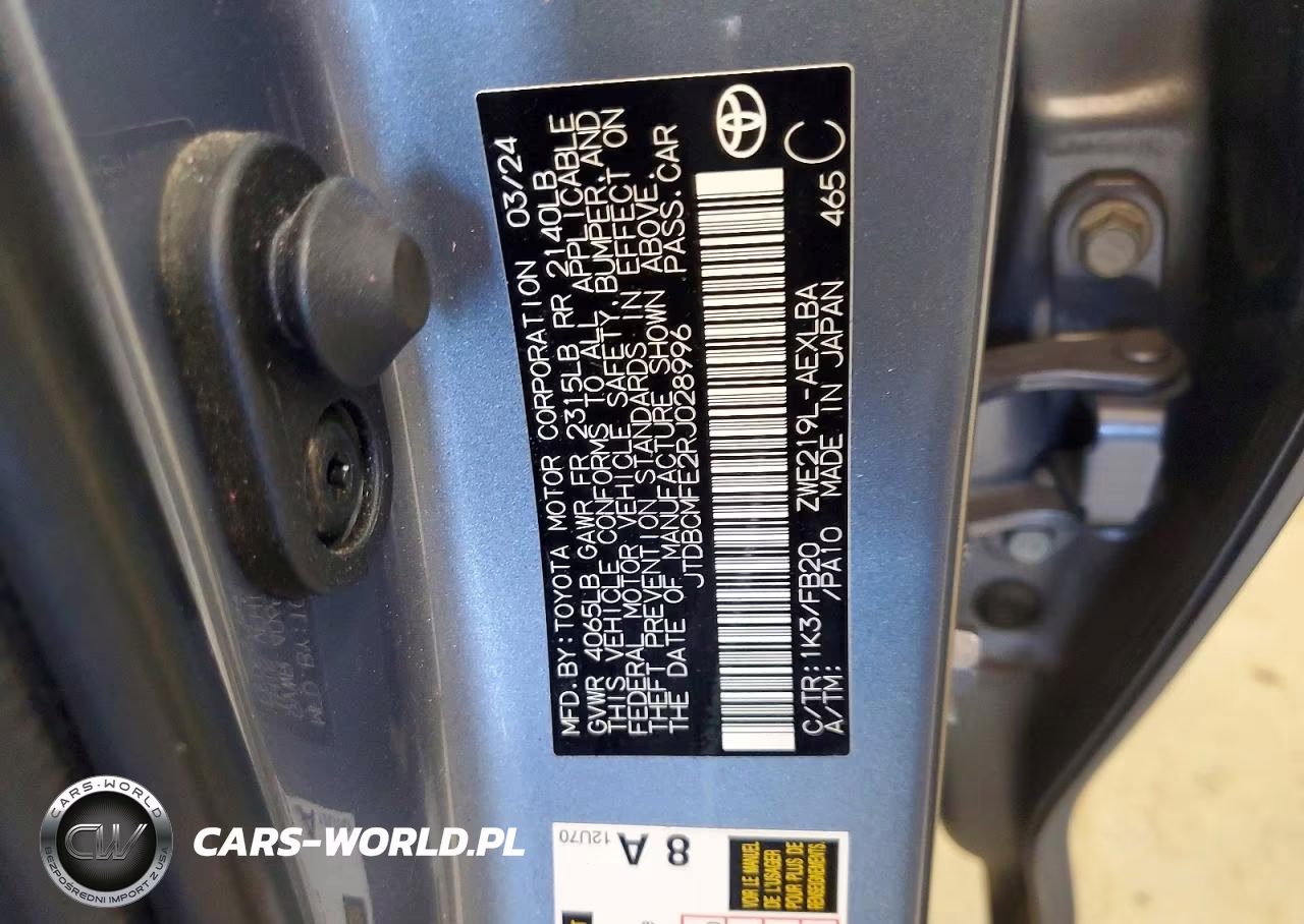2024 Toyota Corolla Hybrid Le VIN:JTDBCMFE2RJ028996 - 13
