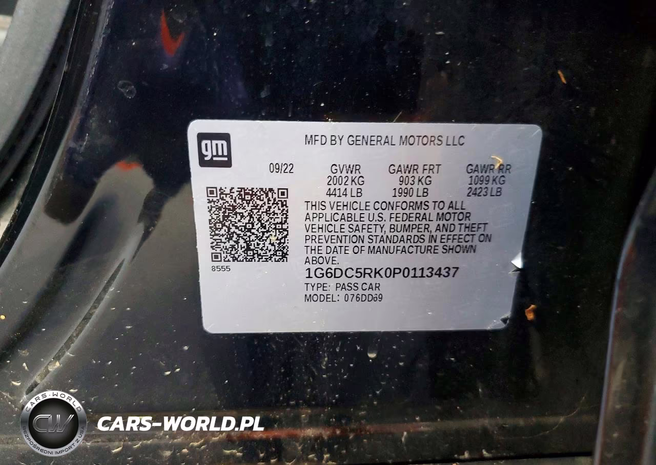 2023 Cadillac Ct4 Sport VIN:1G6DC5RK0P0113437 - 12