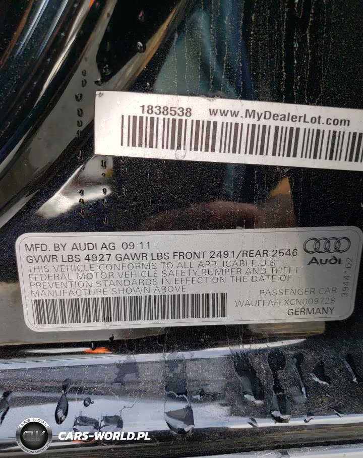2012 Audi A4 Premium Plus VIN:WAUFFAFLXCN009728 - 13