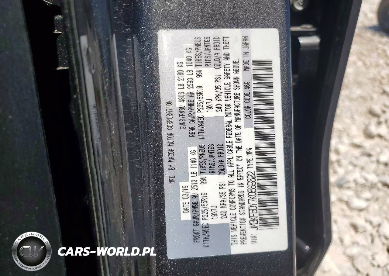 2019 Mazda Cx-5 Grand Touring Reserve VIN:JM3KFBDY7K0589822 - 13