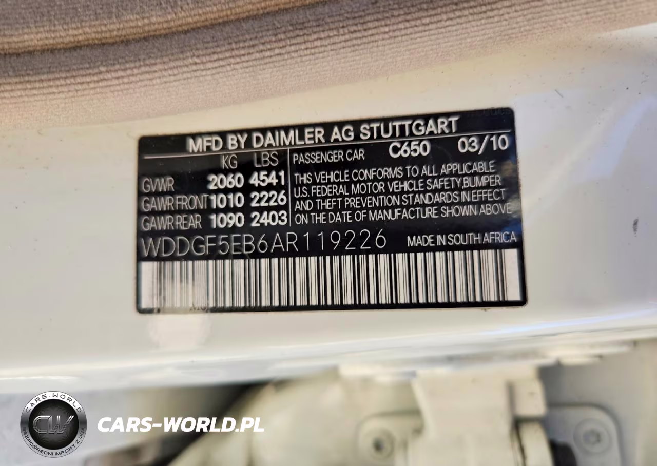 2010 Mercedes-Benz C 300 VIN:WDDGF5EB6AR119226 - 13