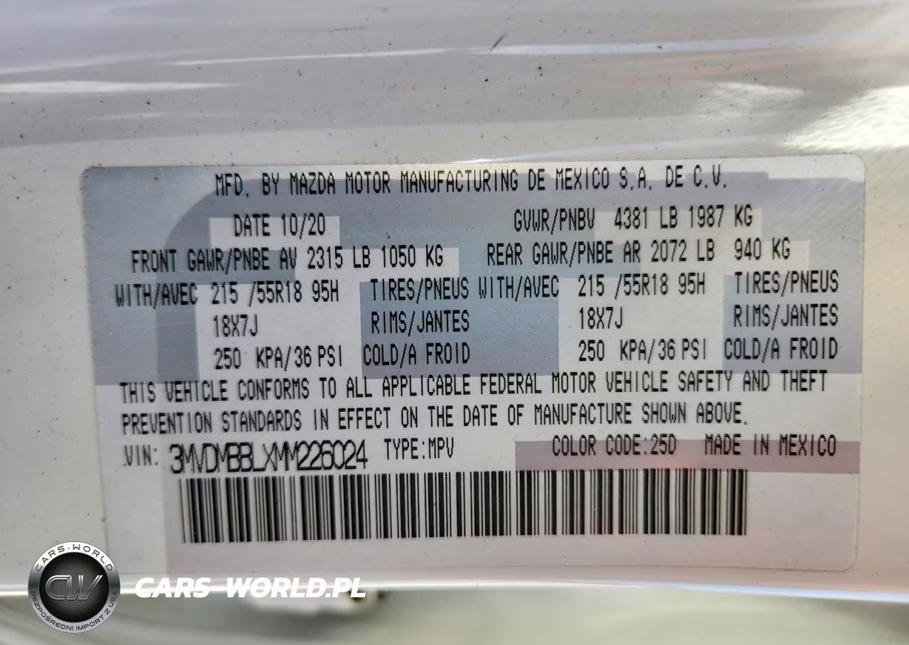 2021 Mazda Cx-30 Select VIN:3MVDMBBLXMM226024 - 13