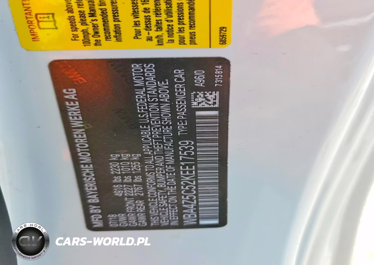 2019 BMW 440I VIN:WBA4Z5C52KEE17539 - 12