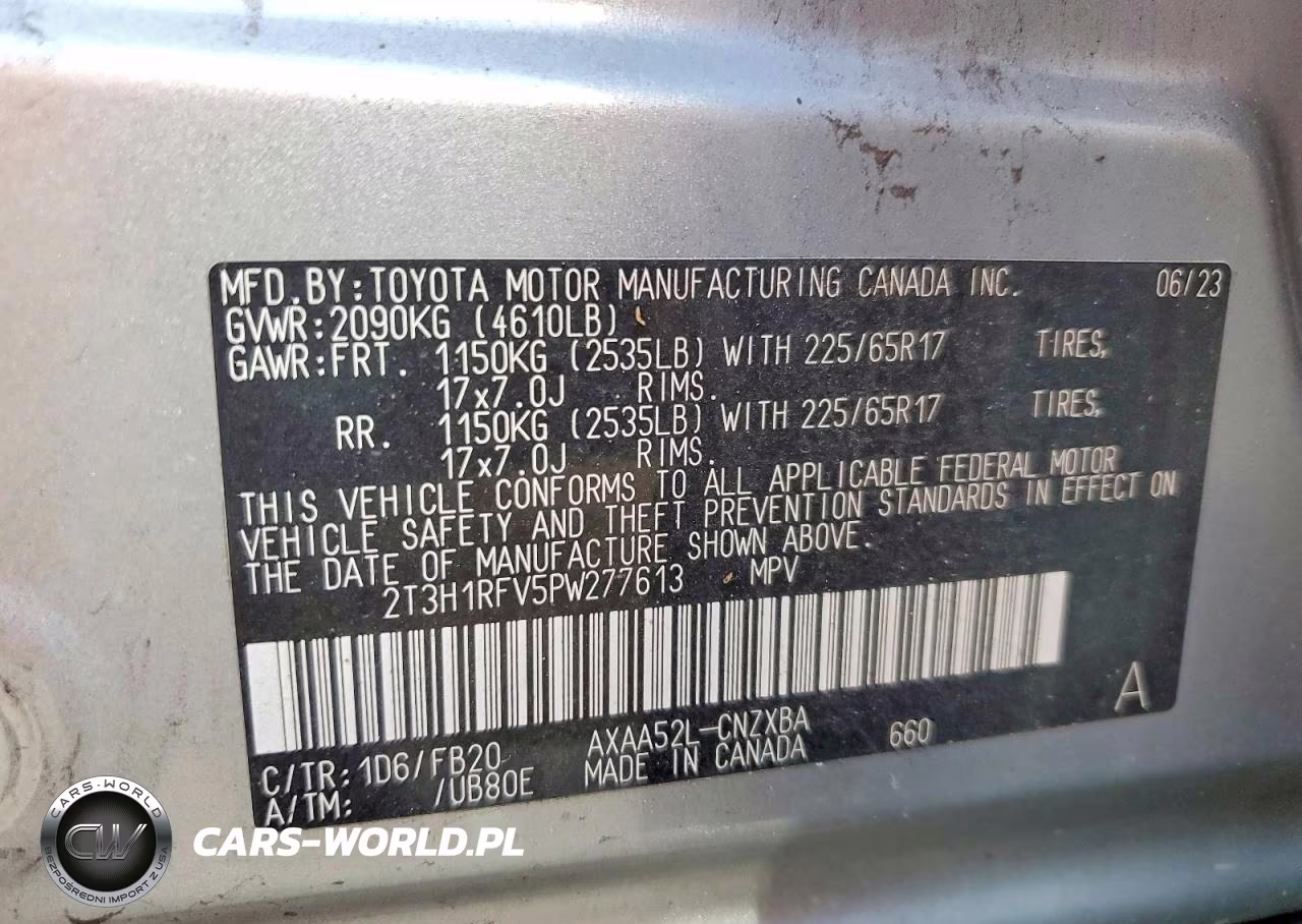 2023 Toyota Rav4 Le VIN:2T3H1RFV5PW277613 - 13