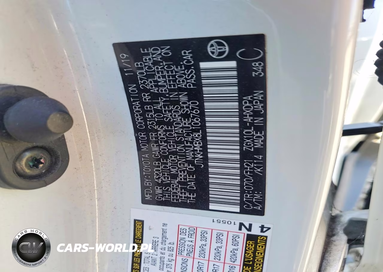 2020 Toyota C-Hr Le VIN:JTNKHMBX8L1067670 - 14
