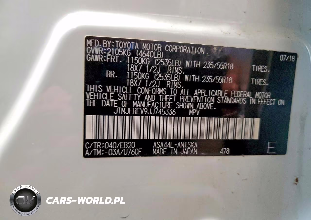 2018 Toyota Rav4 Se VIN:JTMJFREV9JJ745336 - 13