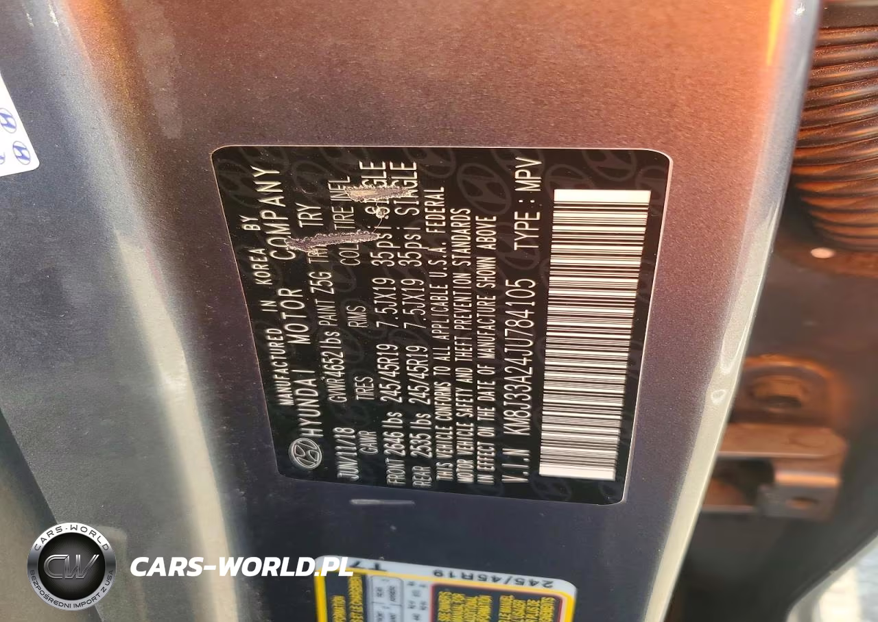 2018 Hyundai Tucson VIN:KM8J33A24JU784105 - 13