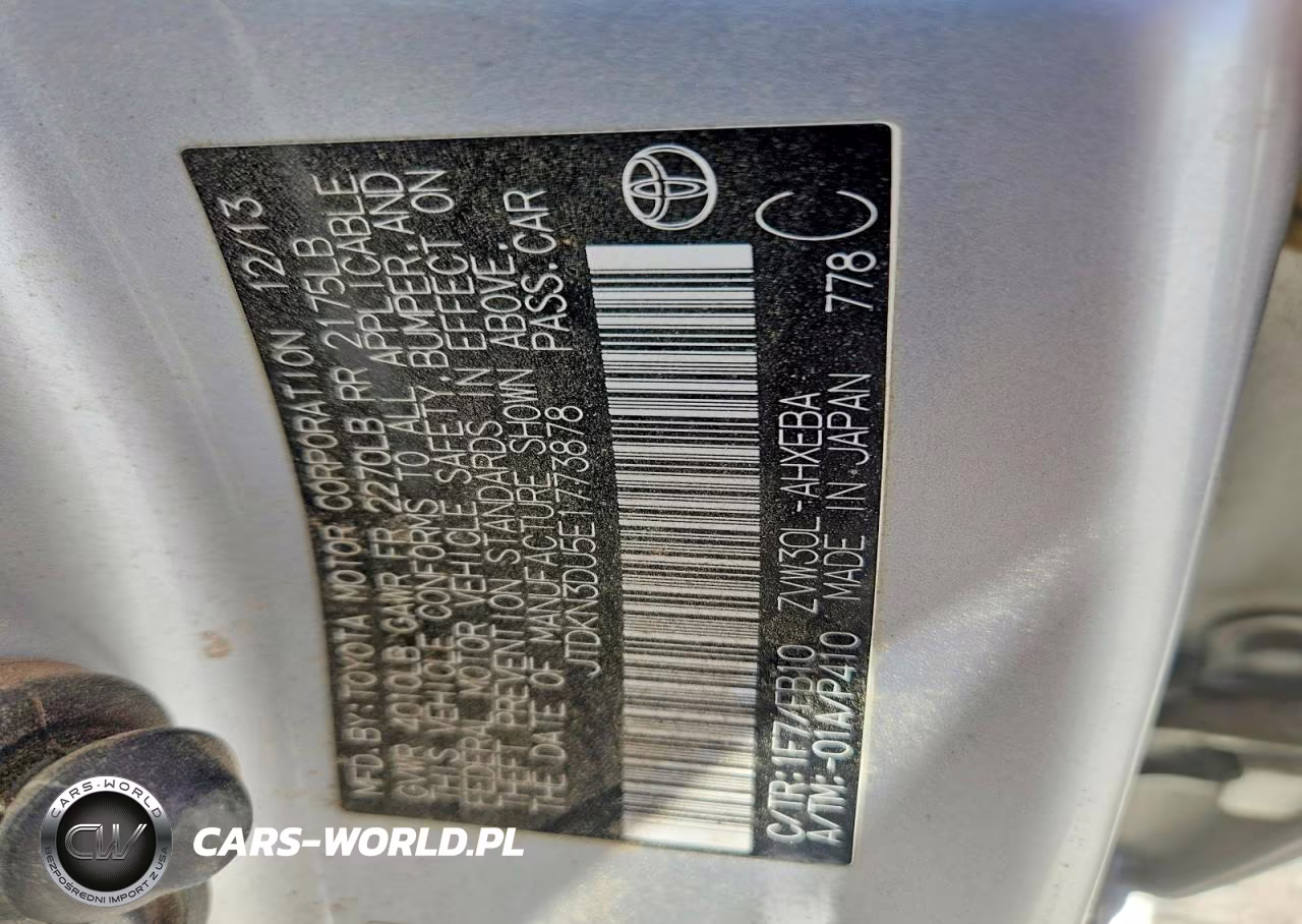 2014 Toyota Prius Three VIN:JTDKN3DU5E1773878 - 12