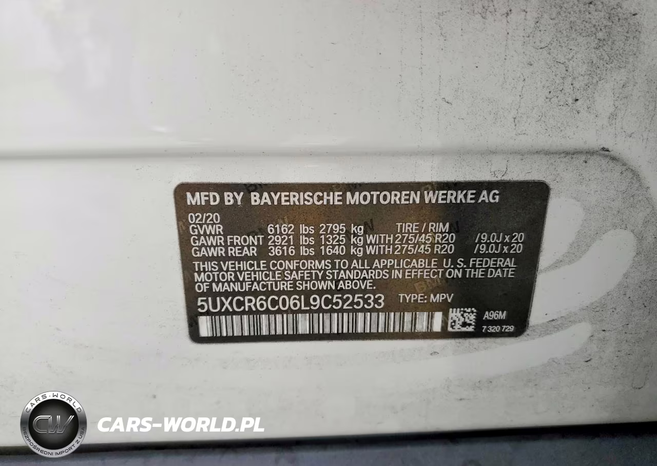 2020 BMW X5 xDrive40I VIN:5UXCR6C06L9C52533 - 13