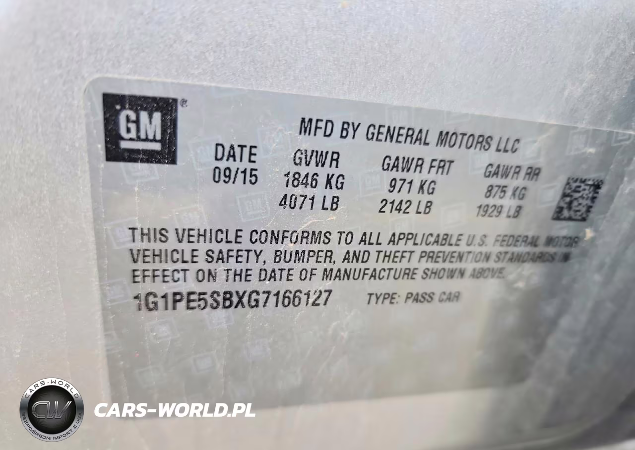 2016 Chevrolet Cruze Limited Lt VIN:1G1PE5SBXG7166127 - 12