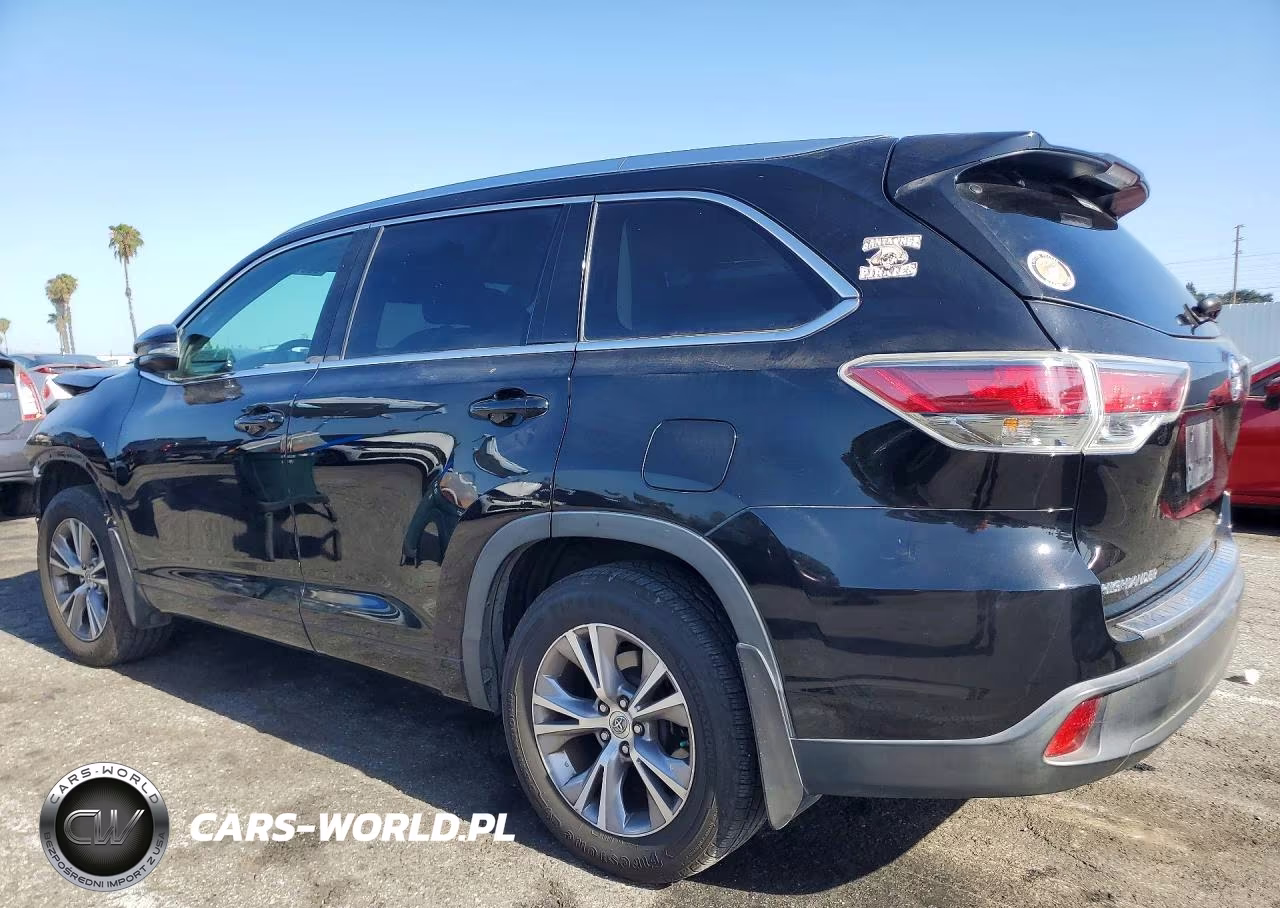 2015 Toyota Highlander Xle VIN:5TDJKRFH4FS145399 - 2