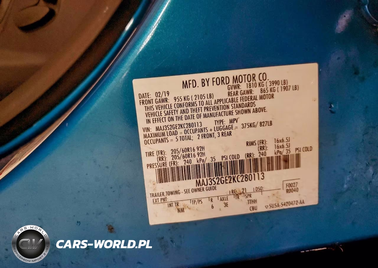 2019 Ford Ecosport Se VIN:MAJ3S2GE2KC280113 - 13