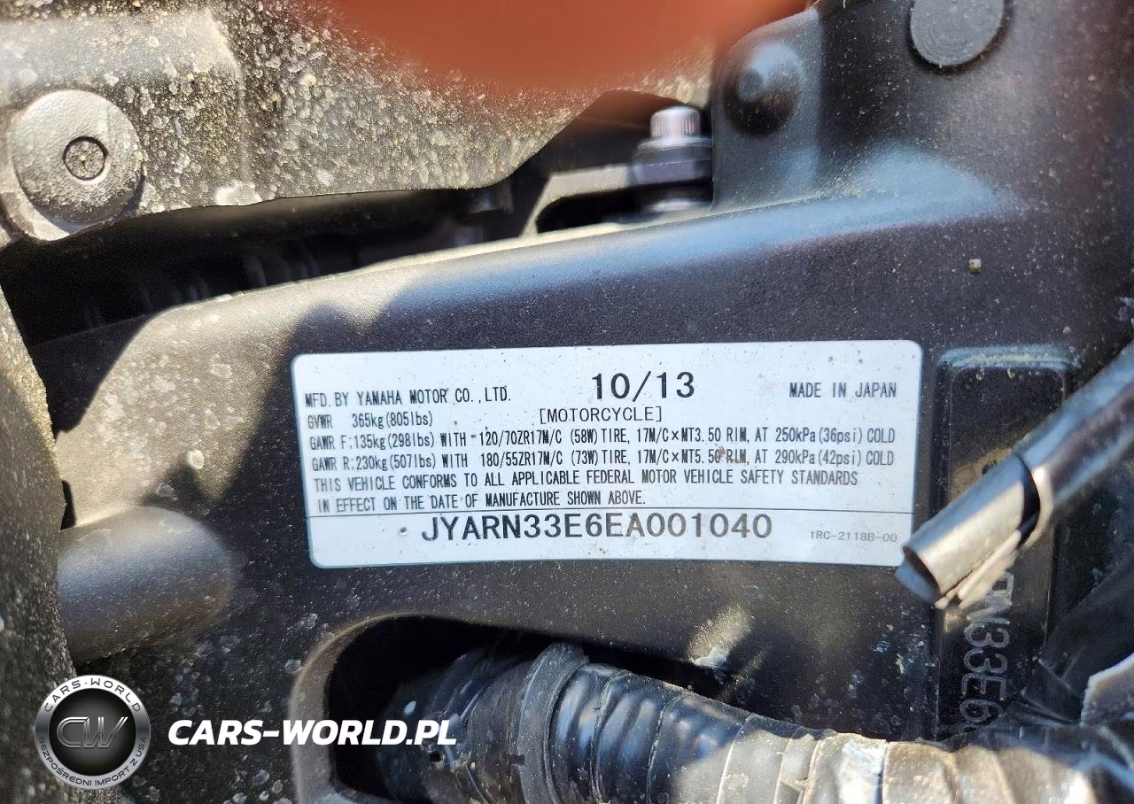 2014 Yamaha Fz09 VIN:JYARN33E6EA001040 - 9