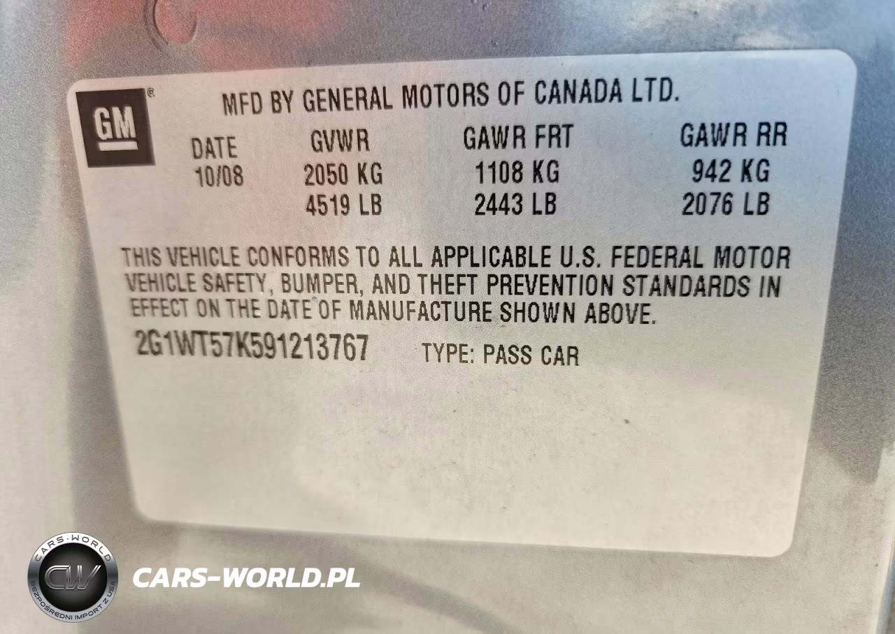 2009 Chevrolet Impala 1Lt VIN:2G1WT57K591213767 - 12