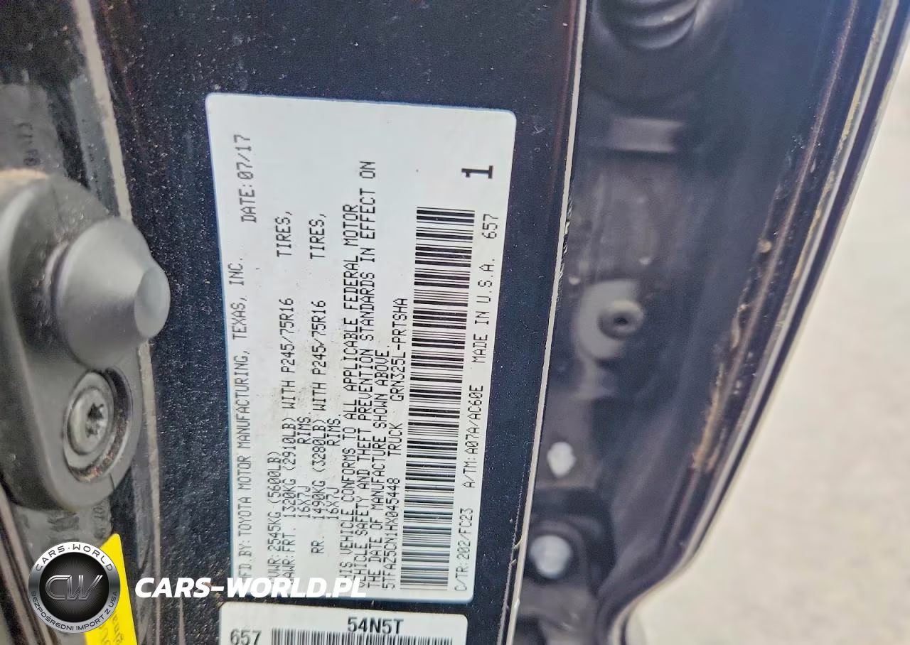 2017 Toyota Tacoma Sr5 V6 VIN:5TFAZ5CN1HX045448 - 12