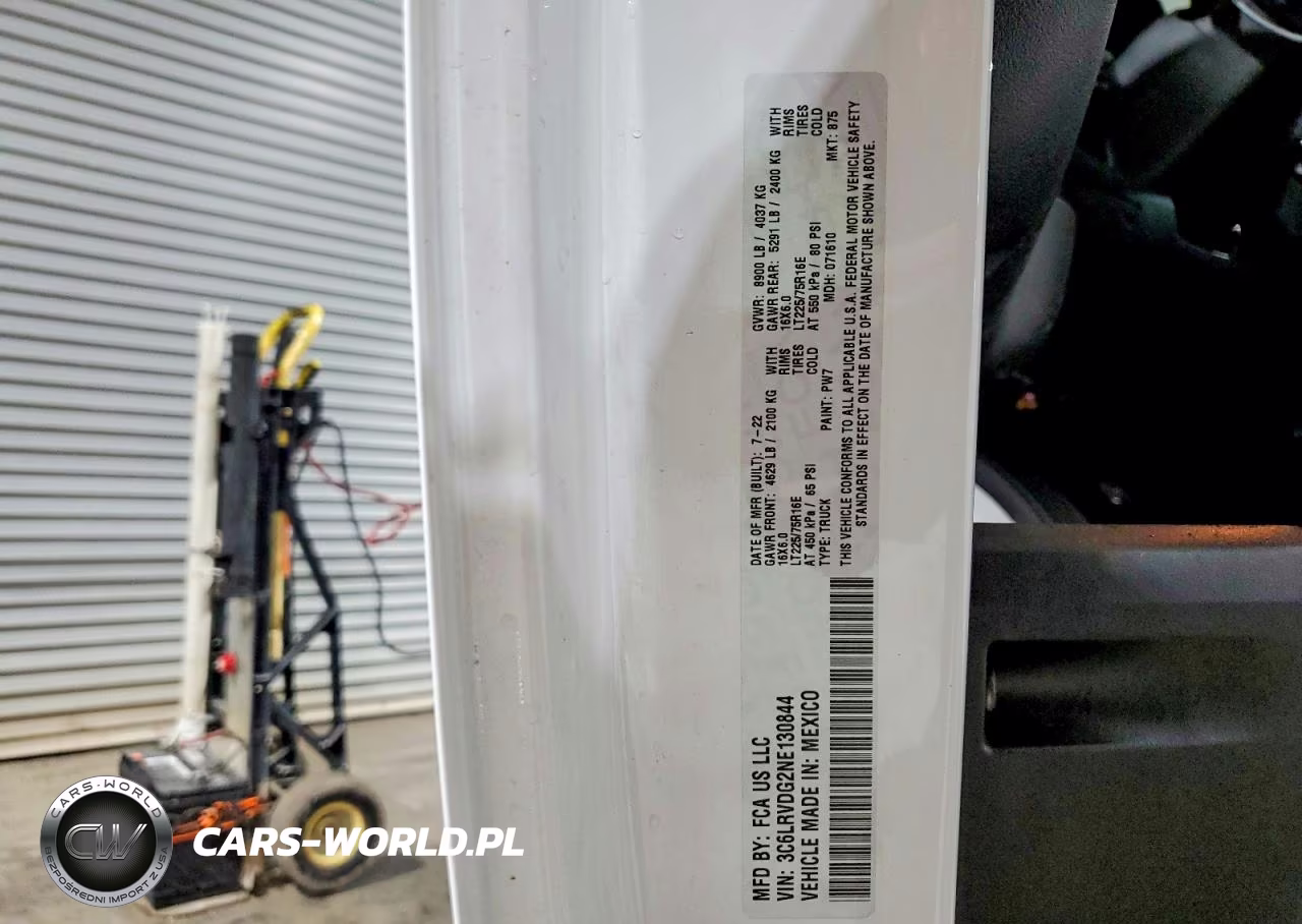 2022 Ram Promaster 2500 VIN:3C6LRVDG2NE130844 - 12