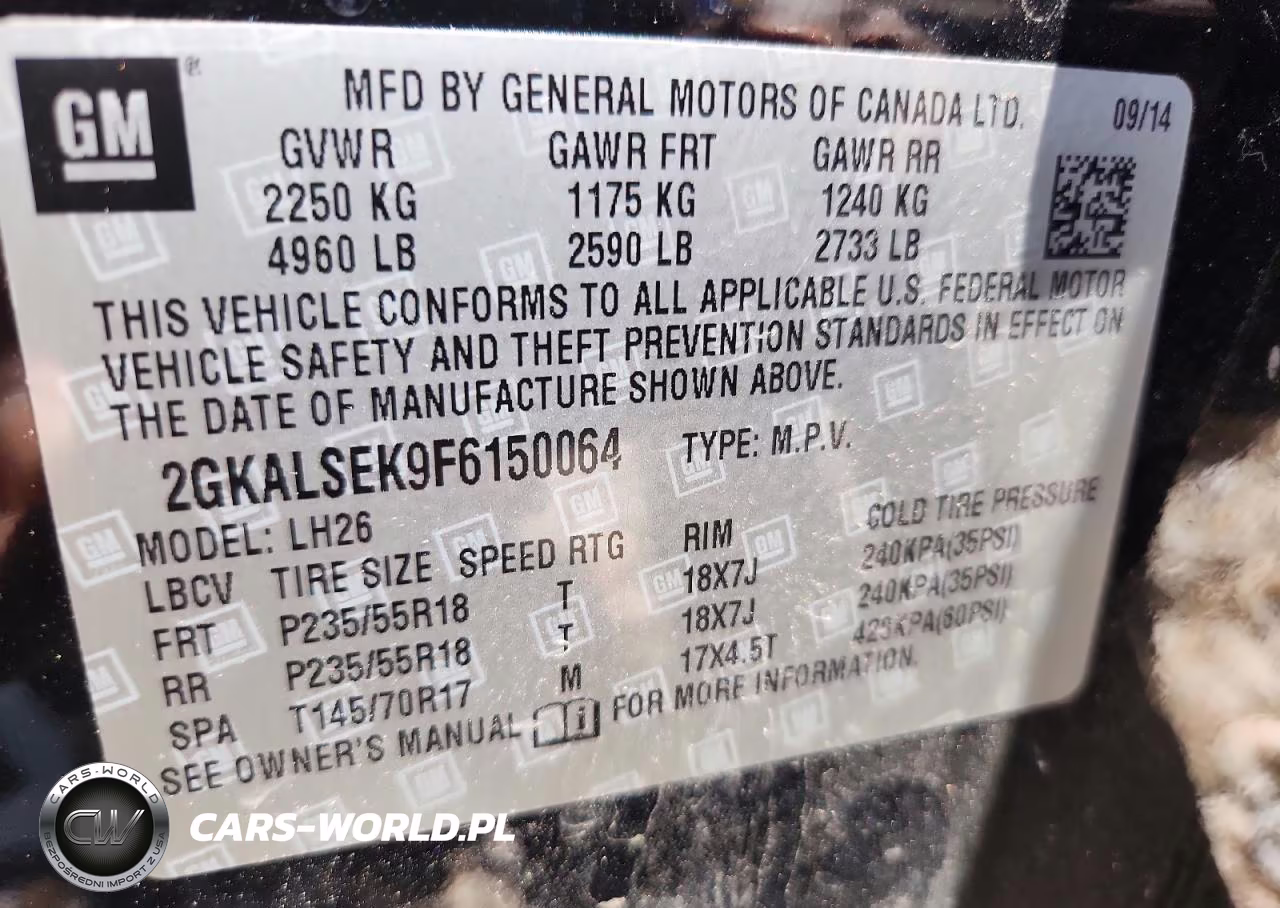 2017 GMC Terrain Sle VIN:2GKALMEK2H6296465 - 13