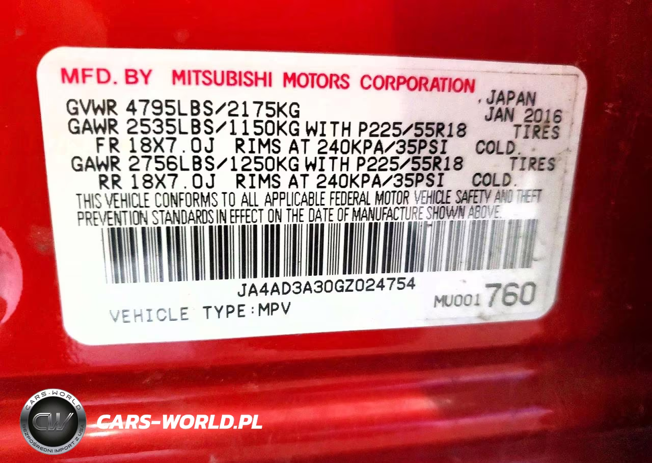 2016 Mitsubishi Outlander Se VIN:JA4AD3A30GZ024754 - 13
