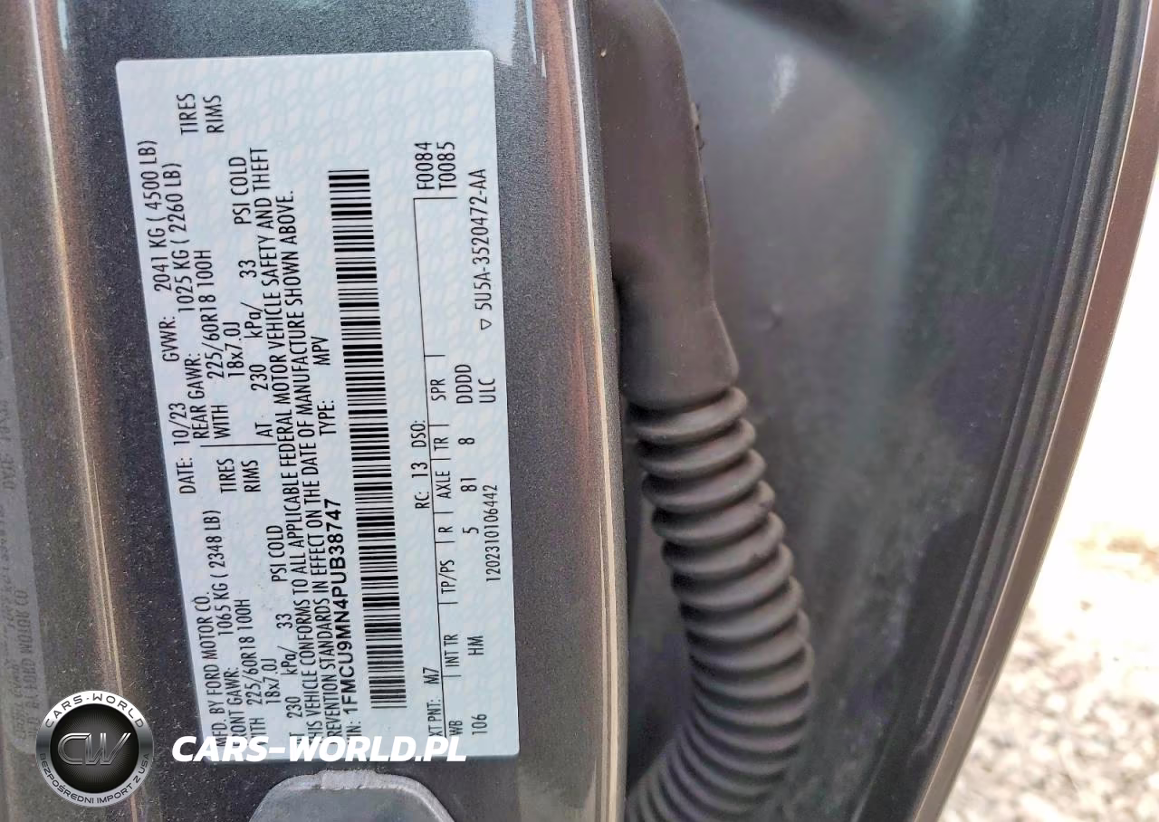 2023 Ford Escape St Line VIN:1FMCU9MN4PUB38747 - 13
