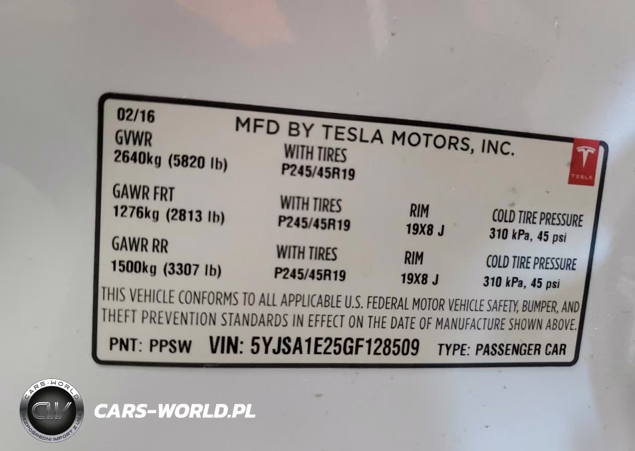 2016 Tesla Model S VIN:5YJSA1E25GF128509 - 13
