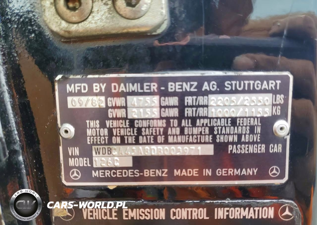 1983 Mercedes-Benz 380 Sec VIN:WDBCA43A8DB003971 - 12