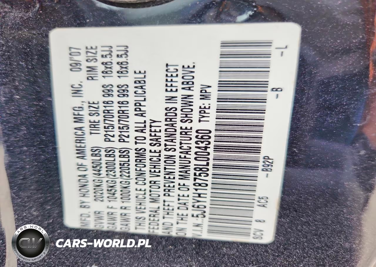 2008 Honda Element Ex VIN:5J6YH18758L004360 - 13