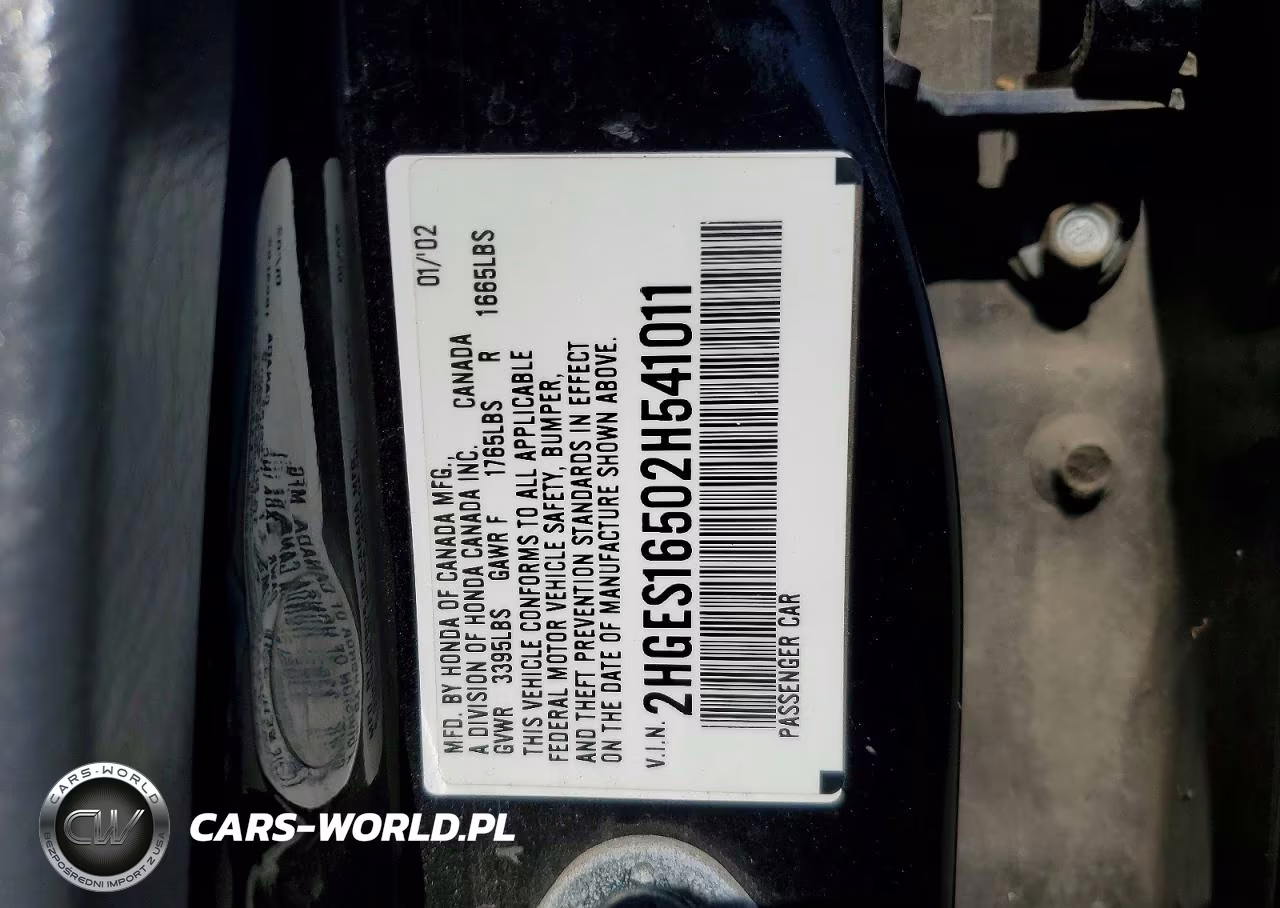 2002 Honda Civic Lx VIN:2HGES16502H541011 - 12