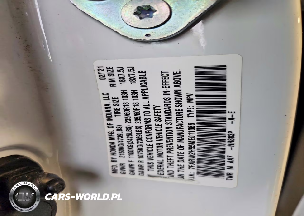 2021 Honda Cr-V Ex VIN:7FARW2H55ME011086 - 13